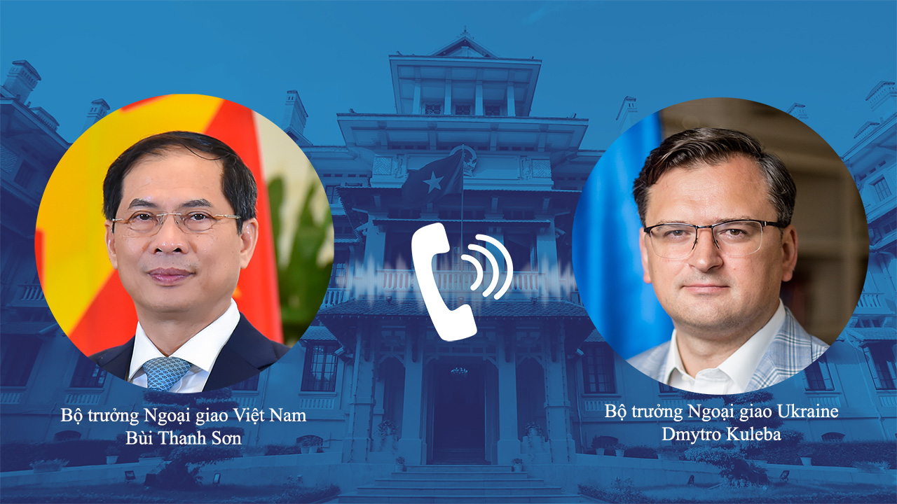 Bộ trưởng Ngoại giao B&ugrave;i Thanh Sơn điện đ&agrave;m với Bộ trưởng Ngoại giao Nga v&agrave; Ukraine - Ảnh 3.