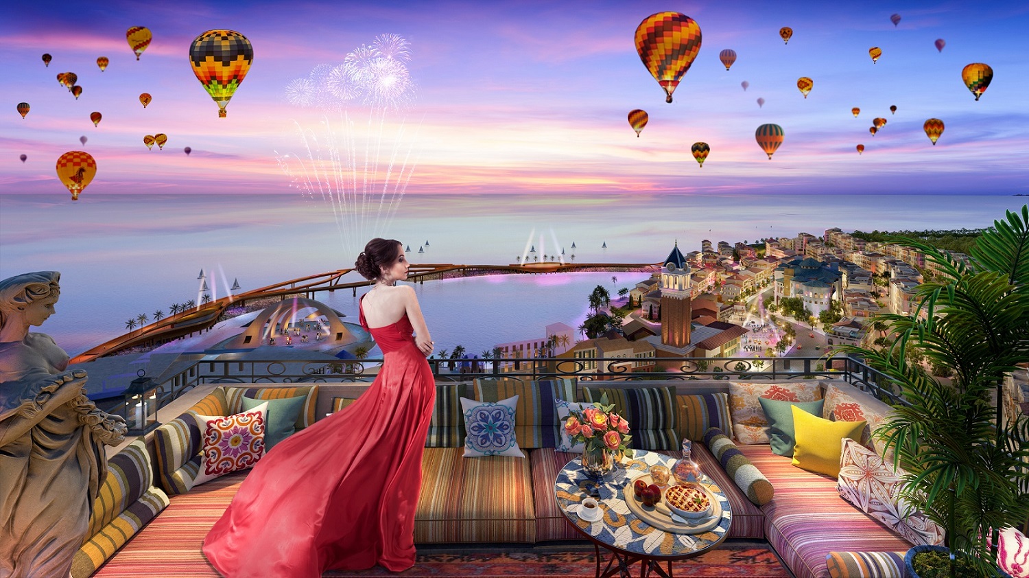 The Sky: "Viên kim cương" rực sáng bầu trời thị trấn Địa Trung Hải