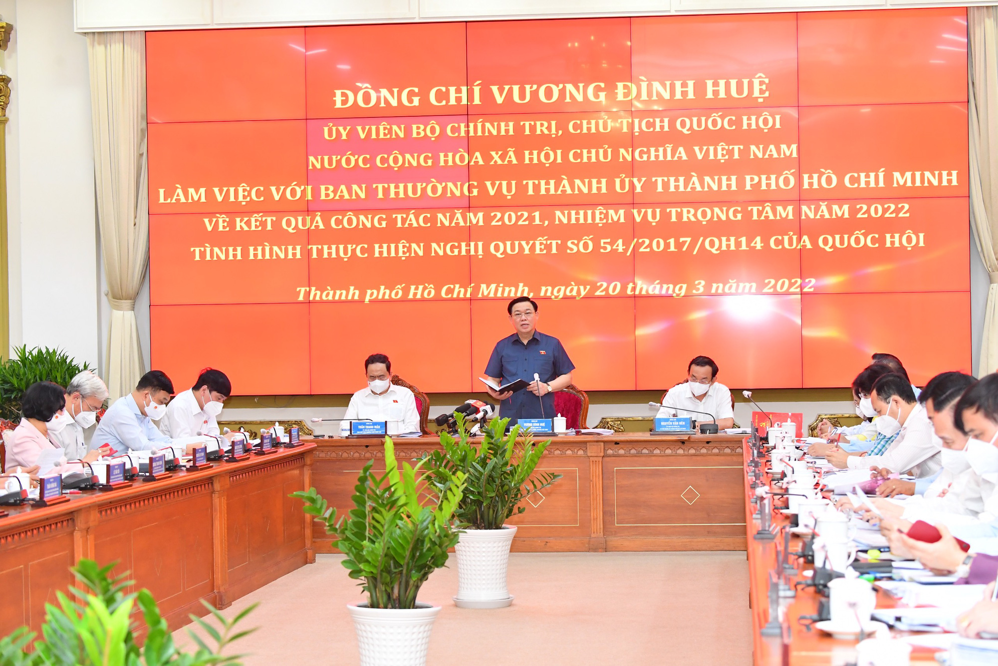 Làm việc với Chủ tịch Quốc hội, TP HCM kiến nghị 11 nhóm vấn đề lớn
