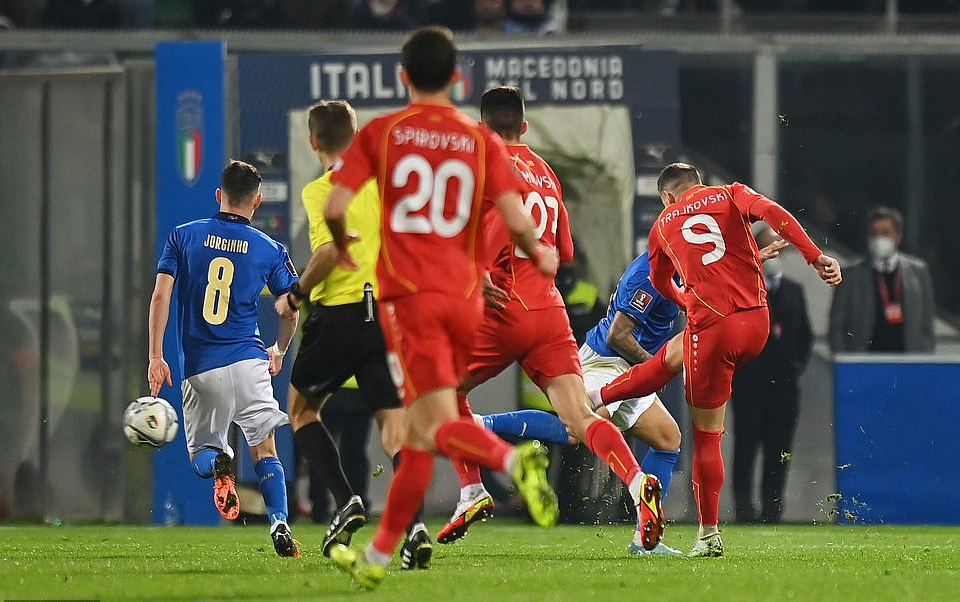 Địa chấn ở Palermo, Bắc Macedonia hạ tuyển Ý vòng play-off World Cup
