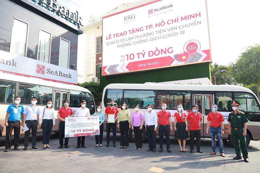 Tập đoàn BRG và SeABank hỗ trợ TP HCM chống dịch Covid-19