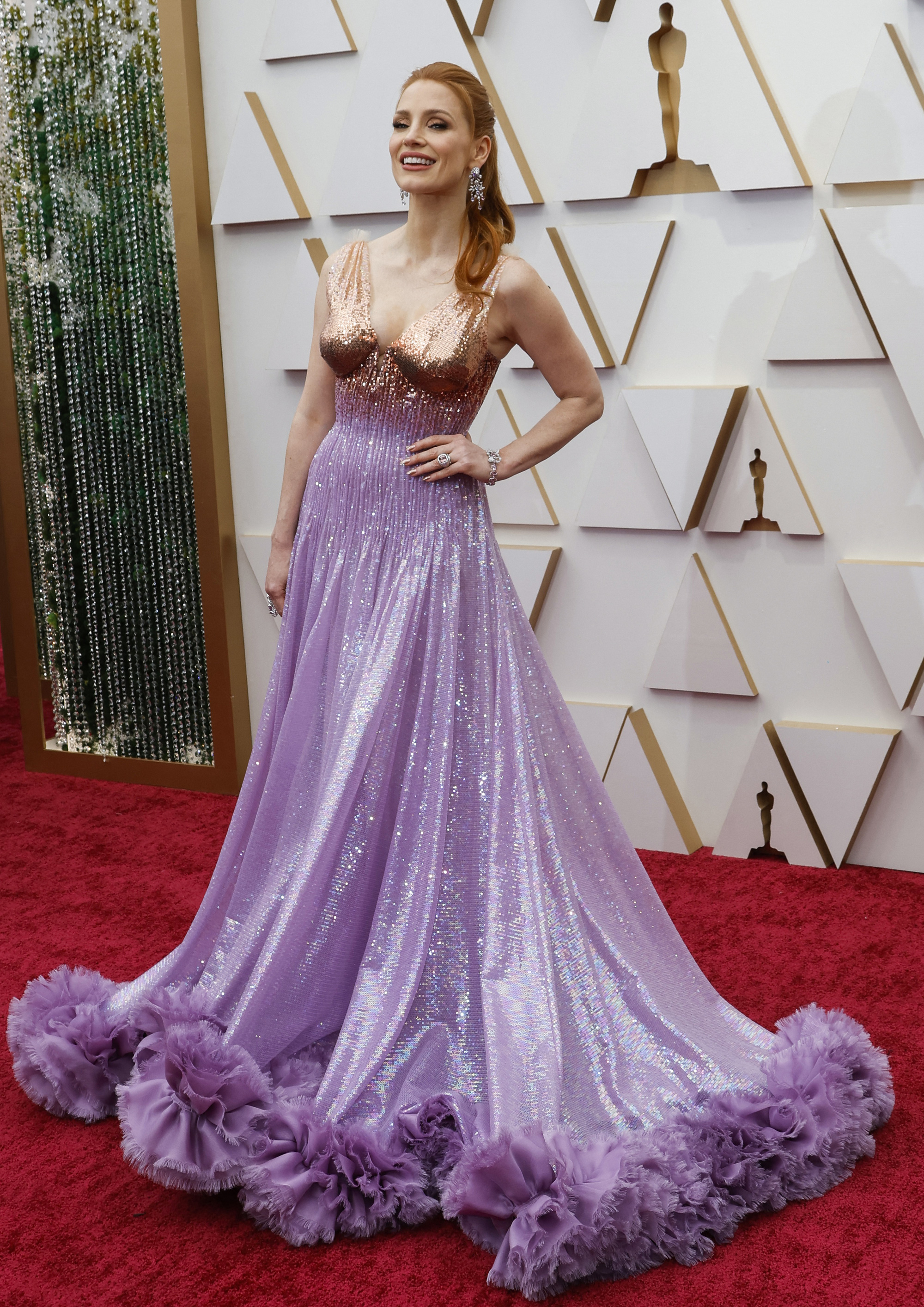 Nicole Kidman, Jessica Chastain, Zendaya&hellip; mặc đẹp tại Oscar 2022 - Ảnh 6.