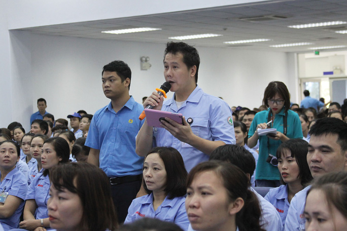 Hà Nội: Lãnh đạo thành phố gặp gỡ, đối thoại với công nhân