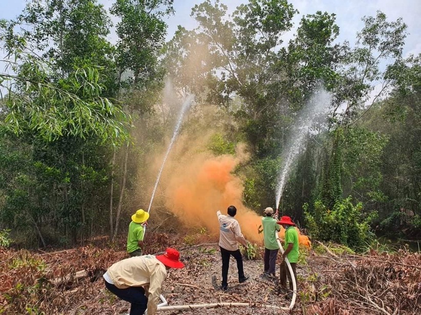 VWS-LA tập huấn phòng cháy chữa cháy rừng