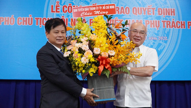 Ông Trần Trọng Dũng giữ chức Phó Chủ tịch Hội Nhà báo Việt Nam phụ trách phía Nam
