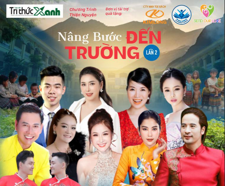 Diễn giả MC Thi Thảo cùng MC Ngọc Phú đồng hành cùng “Nâng bước đến trường”