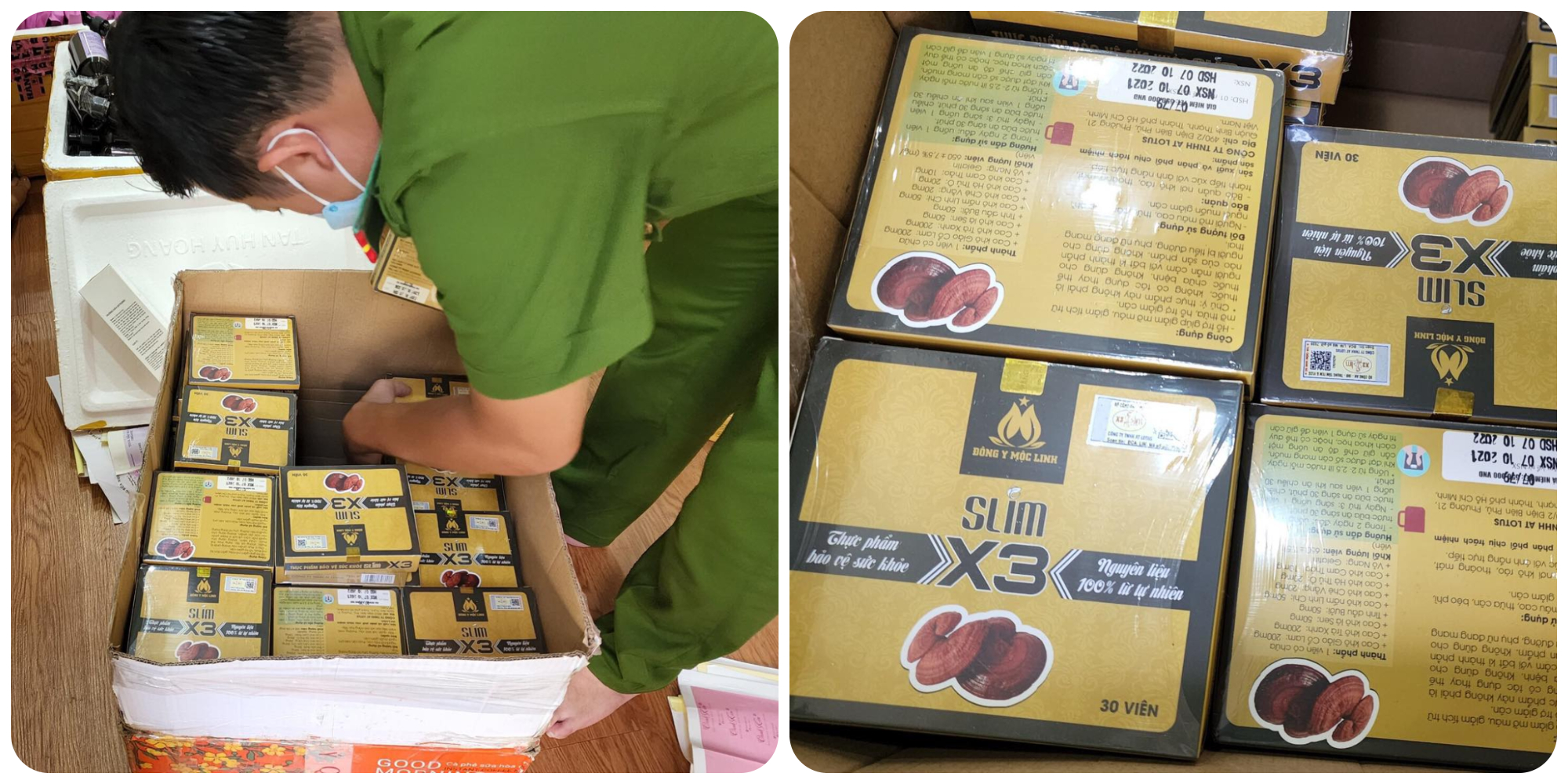 Đ&agrave; Nẵng: Đột k&iacute;ch tổng kho kem trộn, thuốc giảm c&acirc;n tr&aacute;i ph&eacute;p - Ảnh 2.