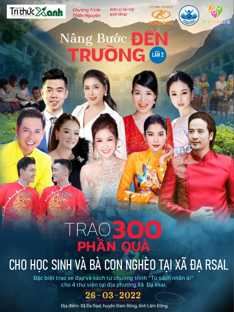 Diễn giả MC Thi Thảo c&ugrave;ng MC Ngọc Ph&uacute; đồng h&agrave;nh c&ugrave;ng &ldquo;N&acirc;ng bước đến trường&rdquo; - Ảnh 1.