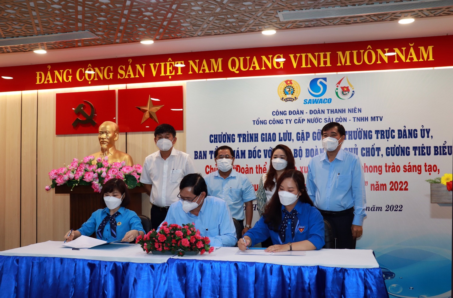 Tọa đ&agrave;m &ldquo;Đo&agrave;n thể SAWACO xung k&iacute;ch trong phong tr&agrave;o s&aacute;ng tạo, ph&aacute;t huy s&aacute;ng kiến, cải tiến kỹ thuật&rdquo; - Ảnh 1.