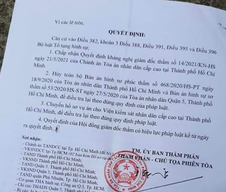 Một vụ án từ năm 2018 tới nay chưa có hồi kết