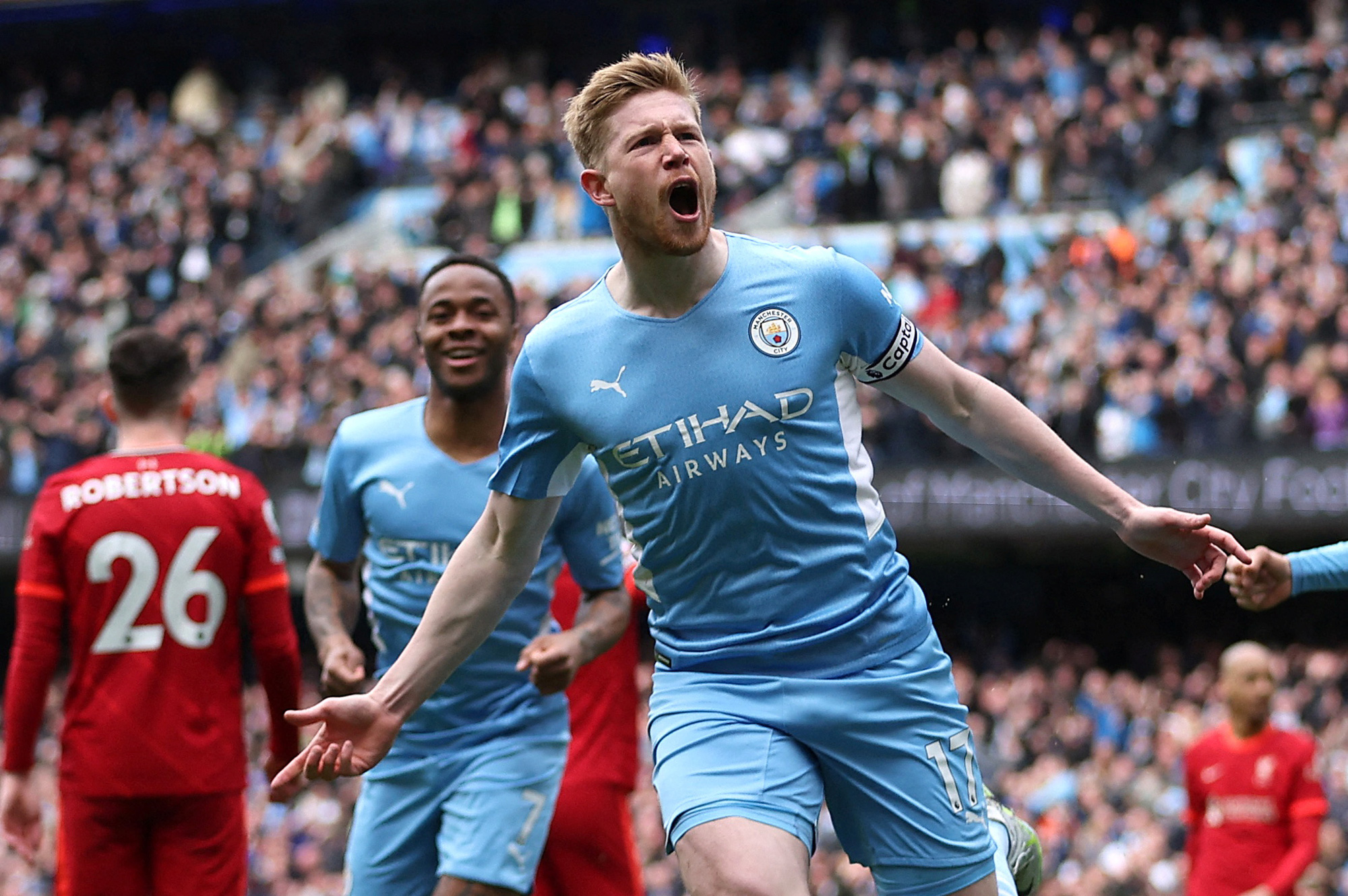 Đại tiệc b&agrave;n thắng m&atilde;n nh&atilde;n ở Etihad, Man City chia điểm Liverpool - Ảnh 2.