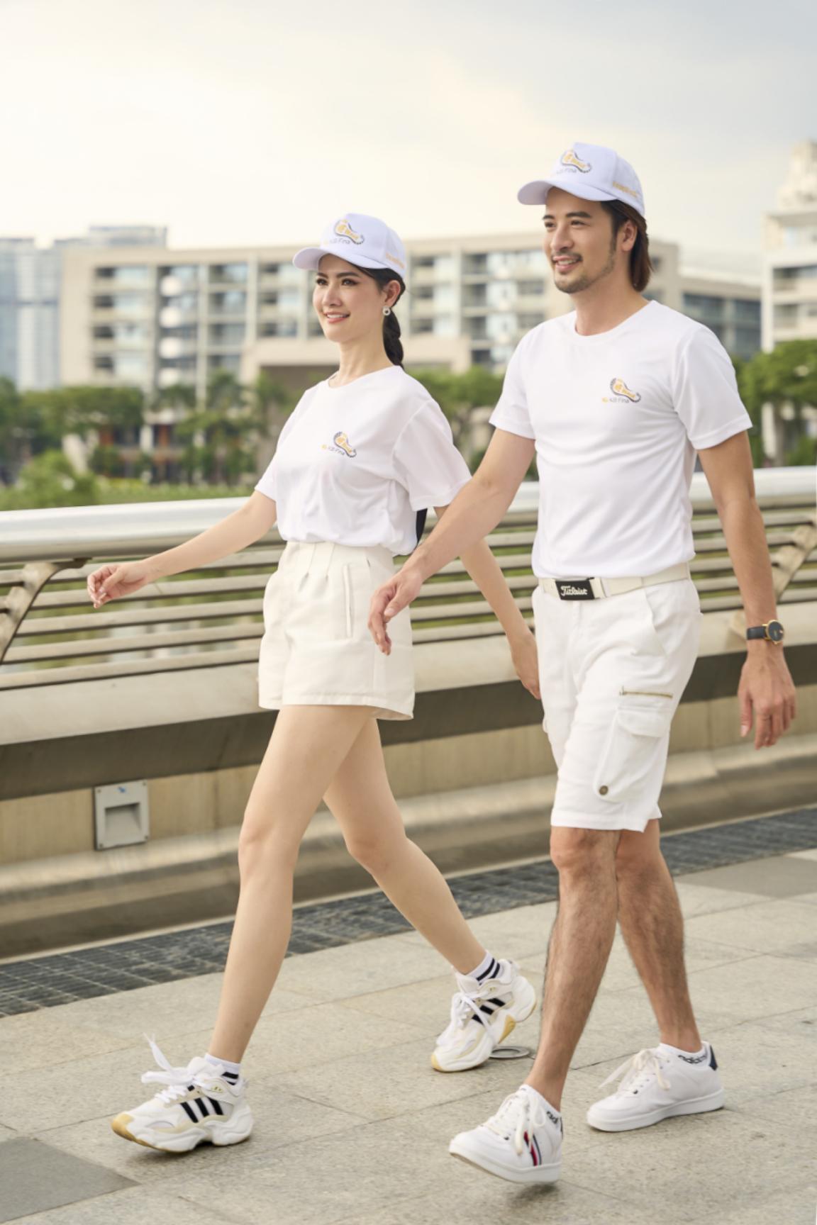 Hoa hậu Phan Thị Mơ v&agrave; Đo&agrave;n Minh T&agrave;i l&agrave;m đại sứ cho We Walk Hồ Ch&iacute; Minh - Ảnh 1.