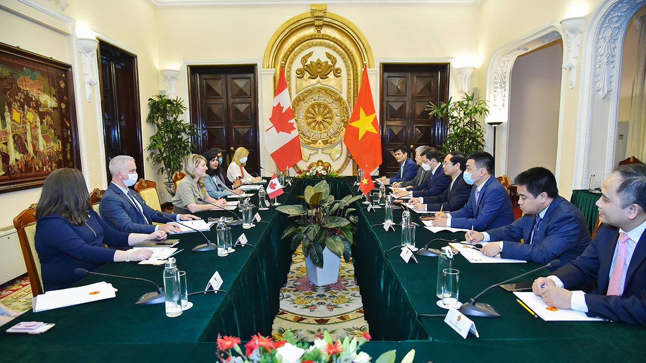 Bộ trưởng B&ugrave;i Thanh Sơn đề nghị Canada sớm c&ocirc;ng nhận hộ chiếu vắc-xin của Việt Nam - Ảnh 3.