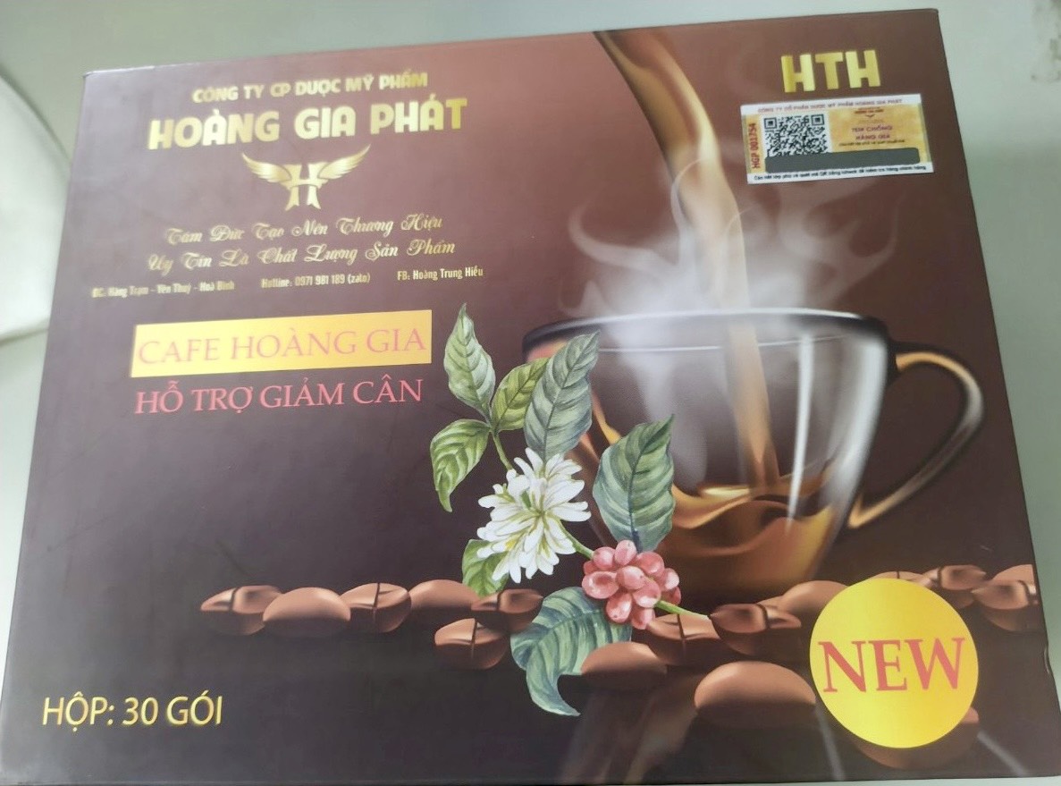 Phát hiện thêm chất cấm trong cà phê giảm cân Hoàng Gia - Ảnh 1.