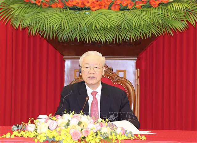 Tổng B&iacute; thư Nguyễn Ph&uacute; Trọng điện đ&agrave;m với Thủ tướng Ấn Độ Narendra Modi - Ảnh 1.