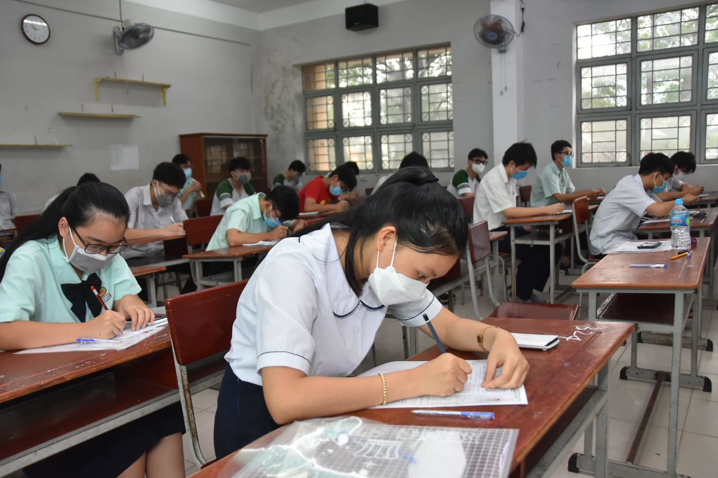 C&aacute;c th&iacute; sinh l&agrave; F0, F1 vẫn c&oacute; thể thi tốt nghiệp THPT 2022 b&igrave;nh thường - Ảnh 1.