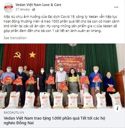 Fanpage Vedan Việt Nam Love & Care: sẻ chia t&igrave;nh y&ecirc;u với cộng đồng th&ocirc;ng qua mạng x&atilde; hội - Ảnh 2.