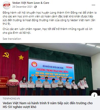Fanpage Vedan Việt Nam Love & Care: sẻ chia t&igrave;nh y&ecirc;u với cộng đồng th&ocirc;ng qua mạng x&atilde; hội - Ảnh 3.