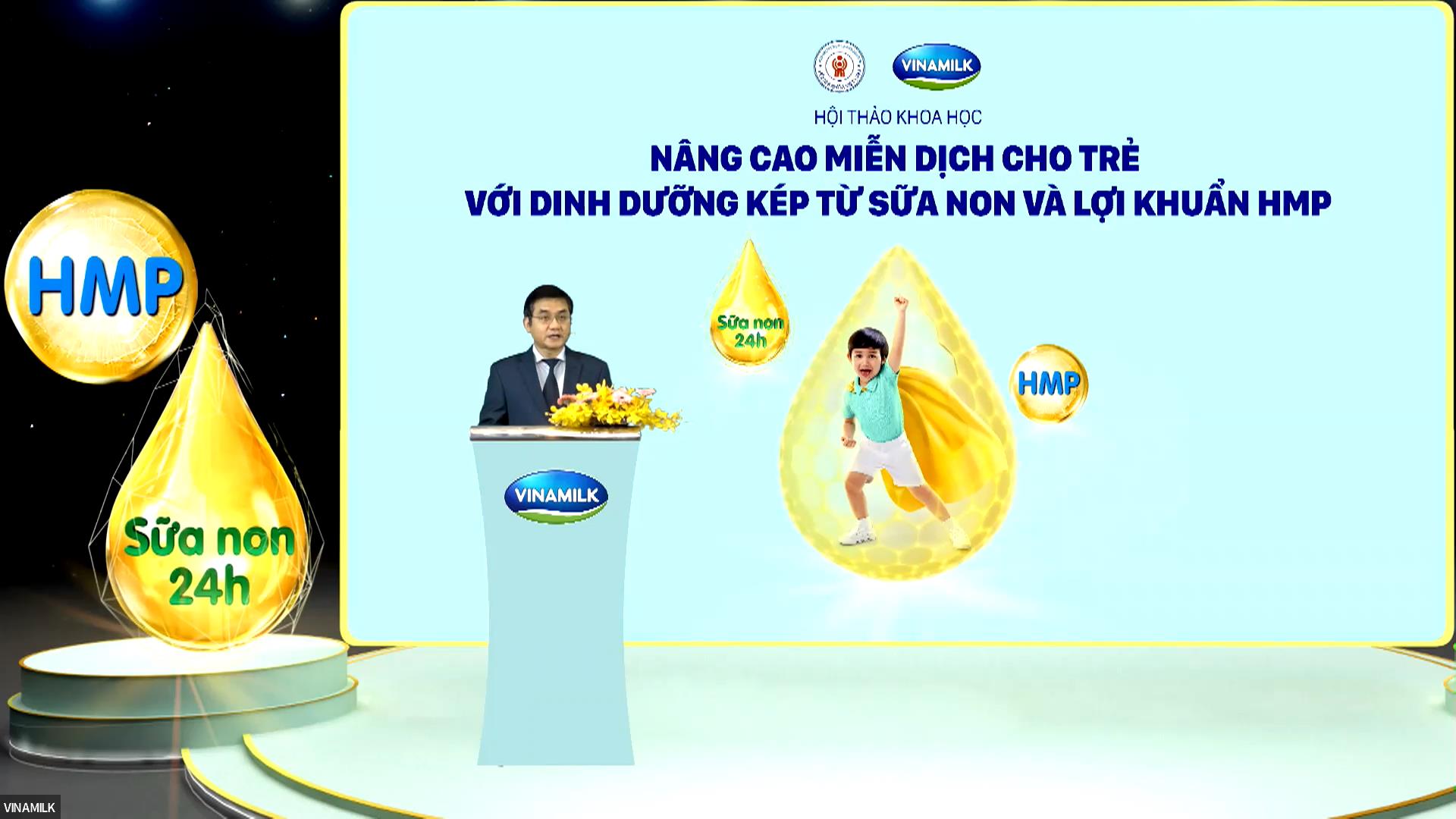 Hội thảo khoa học về nâng cao miễn dịch cho trẻ từ sữa non và lợi khuẩn HMP