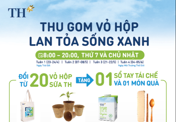 Tuần lễ Ngày Trái đất, mang vỏ hộp sữa đi đổi quà
