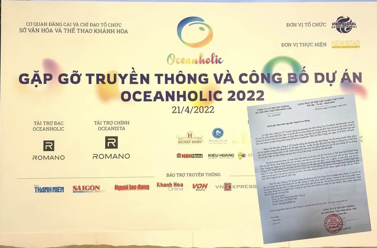 Đơn vị tổ chức Oceanholic 2022 xin lỗi công khai Báo Người Lao Động