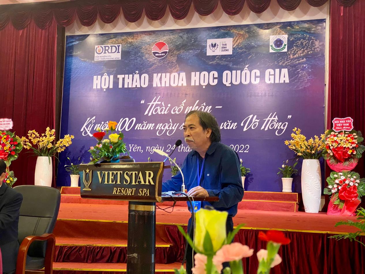 Trường ĐH Thái Bình Dương tổ chức hội thảo khoa học quốc gia kỷ niệm 100 ngày sinh nhà văn Võ Hồng - Ảnh 1.