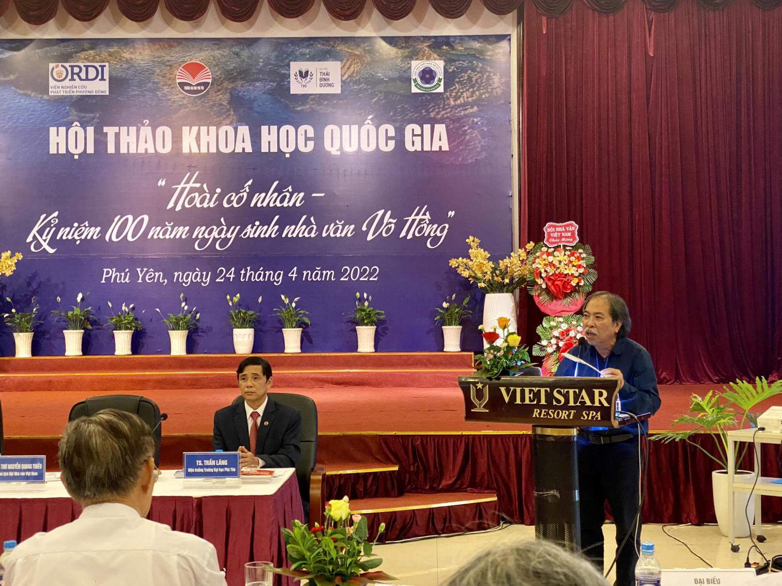 Trường ĐH Thái Bình Dương tổ chức hội thảo khoa học quốc gia kỷ niệm 100 ngày sinh nhà văn Võ Hồng - Ảnh 2.
