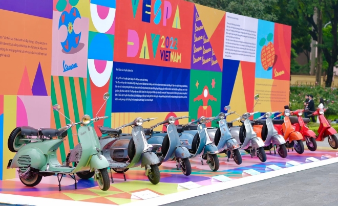 Loạt xe Vespa huyền thoại tụ hội ng&agrave;y Vespa Day 2022 - Ảnh 1.