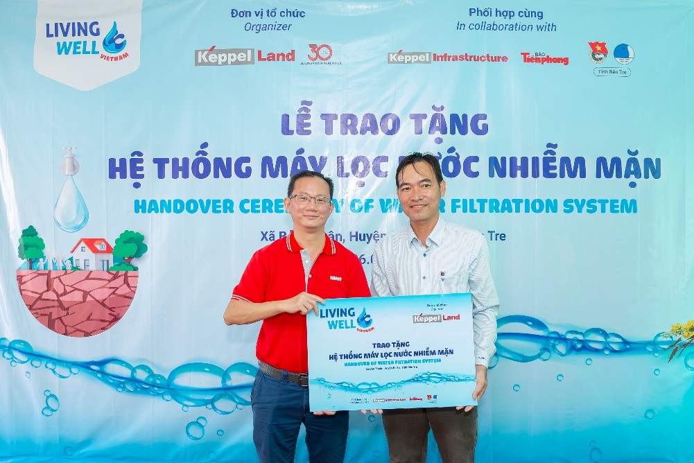 Keppel Land đưa nước sạch đến với 20.000 người d&acirc;n tại Bến Tre - Ảnh 2.