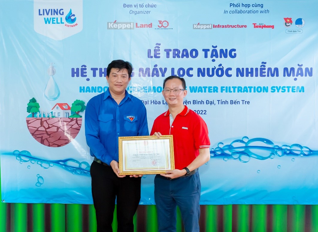 Keppel Land đưa nước sạch đến với 20.000 người d&acirc;n tại Bến Tre - Ảnh 3.