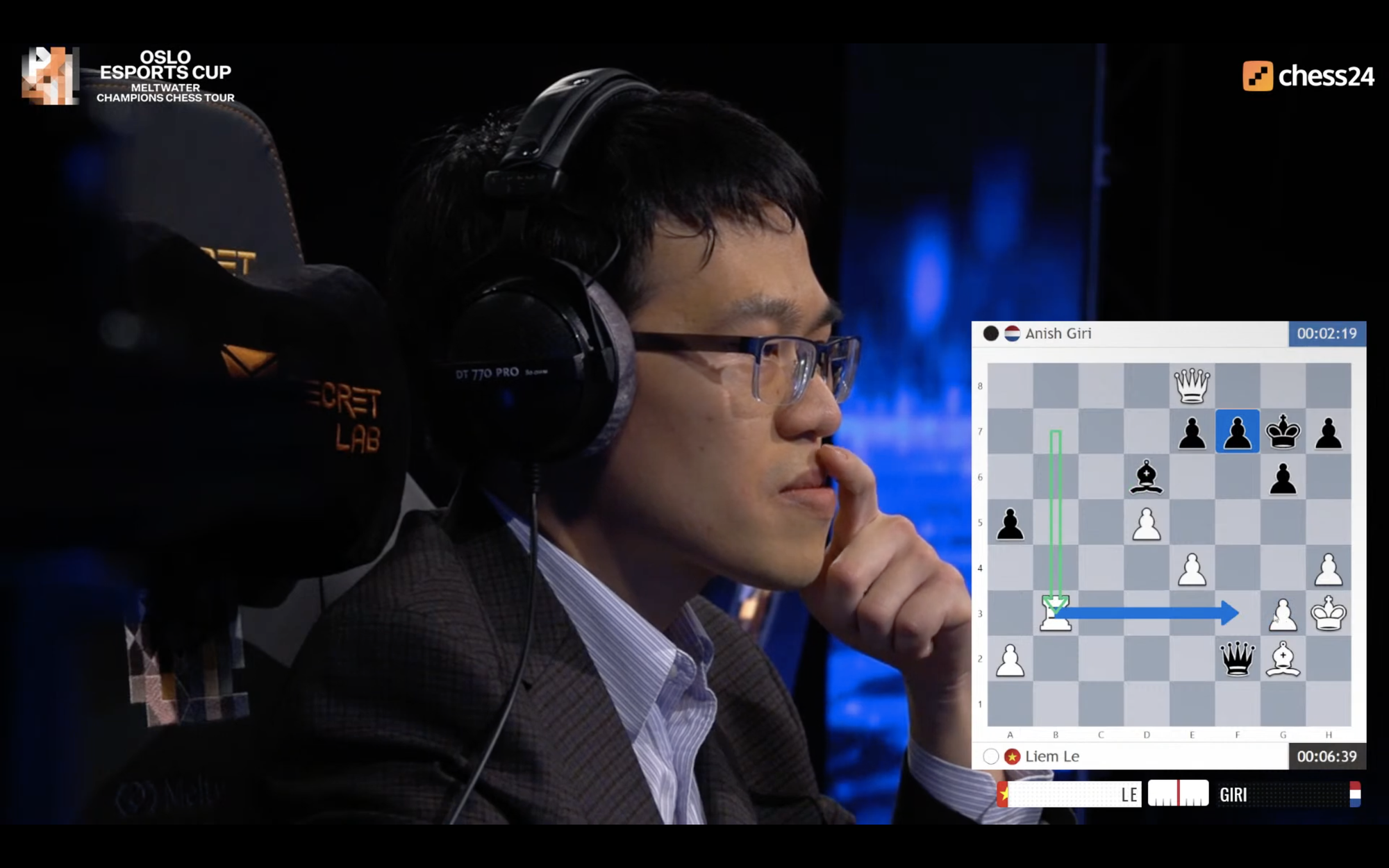 Thắng trận thứ ba li&ecirc;n tiếp, L&ecirc; Quang Li&ecirc;m mơ v&ocirc; địch Oslo Esports Cup - Ảnh 2.