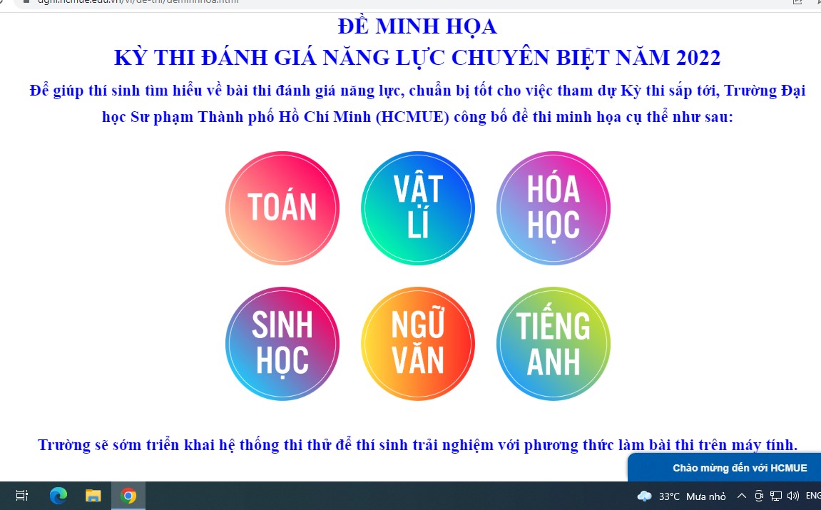 Cận cảnh đề thi đ&aacute;nh gi&aacute; năng lực chuy&ecirc;n biệt của Trường  ĐH Sư phạm TP HCM - Ảnh 2.