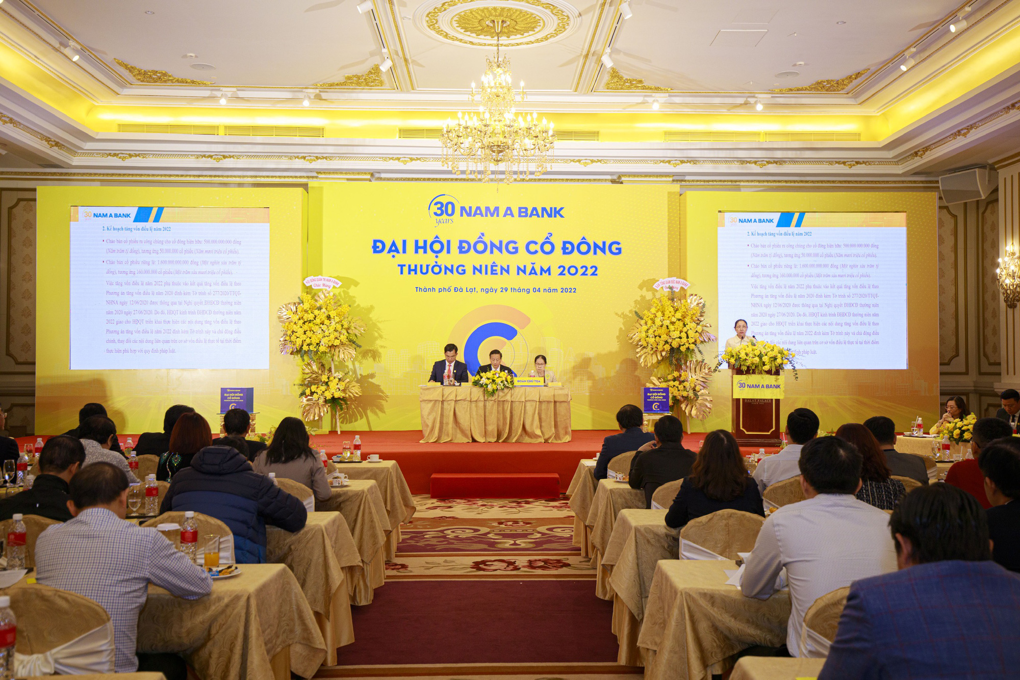 Nam A Bank chia cổ tức bằng cổ phiếu tỉ lệ gần 29%