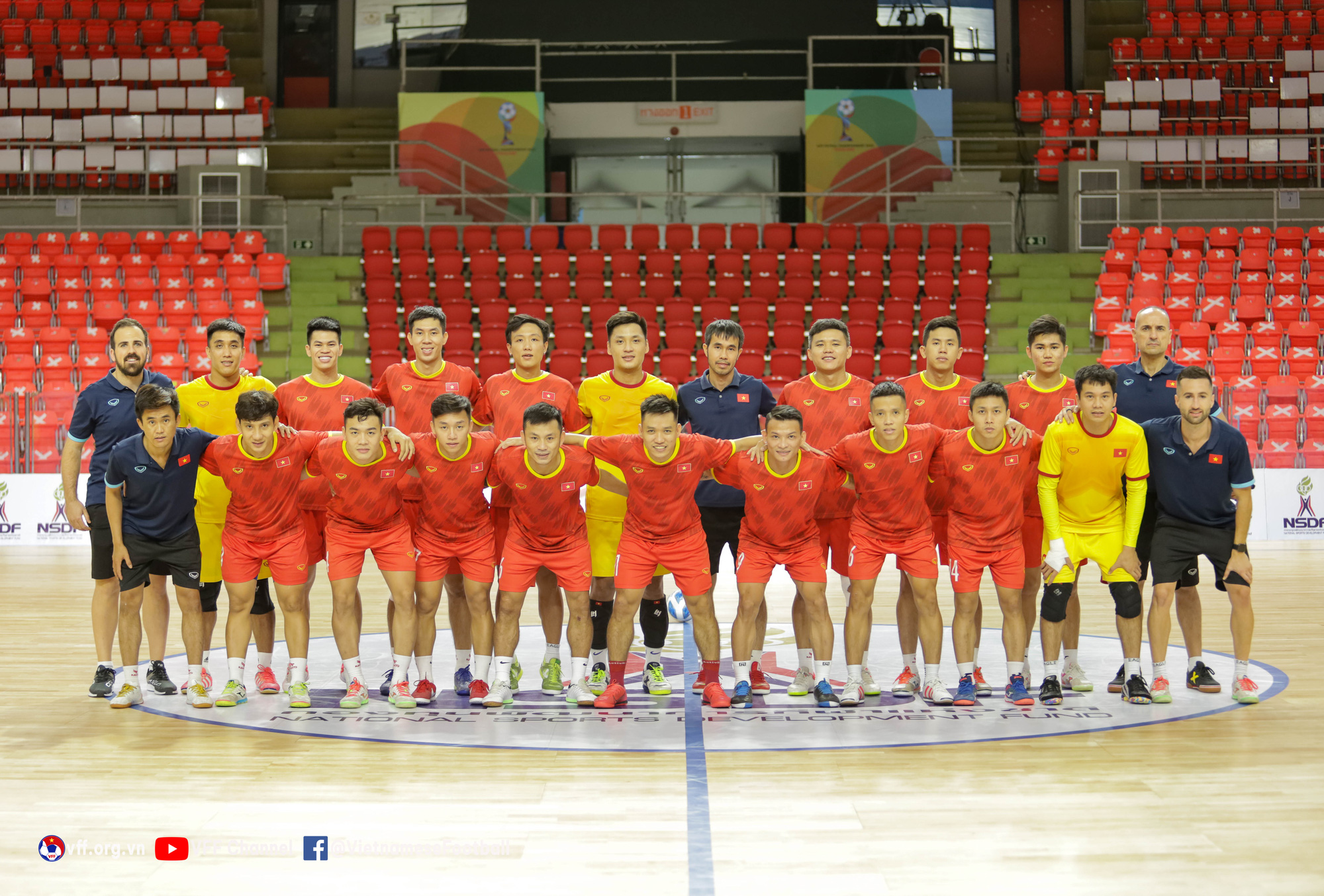 Tuyển futsal Việt Nam đ&atilde; n&oacute;ng m&aacute;y cho Giải Đ&ocirc;ng Nam &Aacute; 2022 - Ảnh 1.