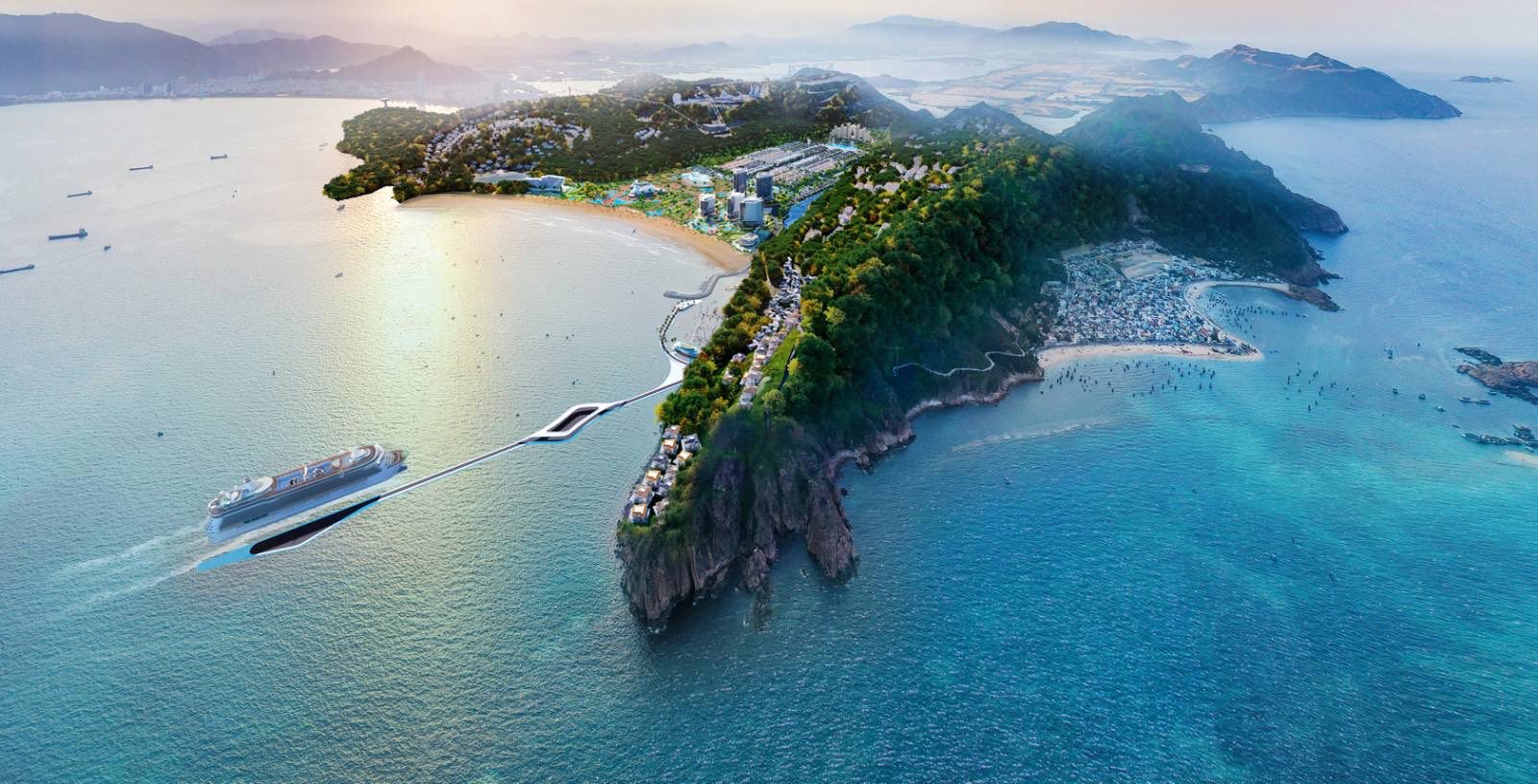 Ngỡ ngàng “cầu tình yêu” lấp lánh giữa bán đảo Hải Giang – Quy Nhơn