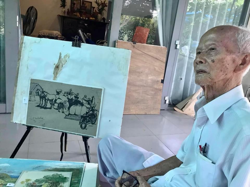 Vĩnh biệt &ldquo;c&acirc;y đa&rdquo; mỹ thuật của v&ugrave;ng đất Cần Thơ - Ảnh 1.