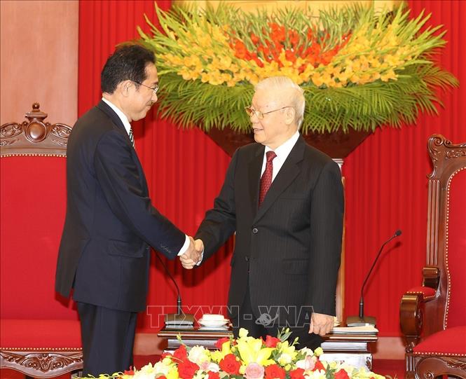 Tổng B&iacute; thư Nguyễn Ph&uacute; Trọng nhấn mạnh tiềm năng to lớn của hợp t&aacute;c Việt - Nhật - Ảnh 1.