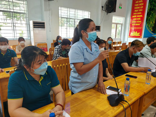 Lãnh đạo huyện Hóc Môn đối thoại với đoàn viên - lao động