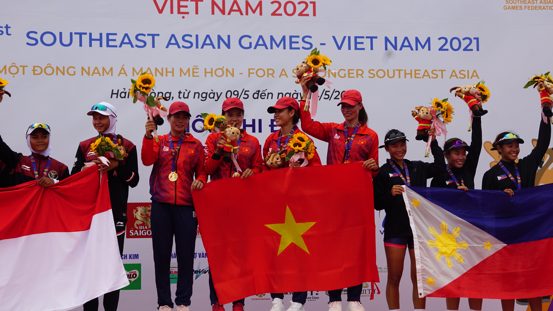 Rowing Việt Nam xuất sắc gi&agrave;nh HCV thứ ba tại SEA Games 31 - Ảnh 4.