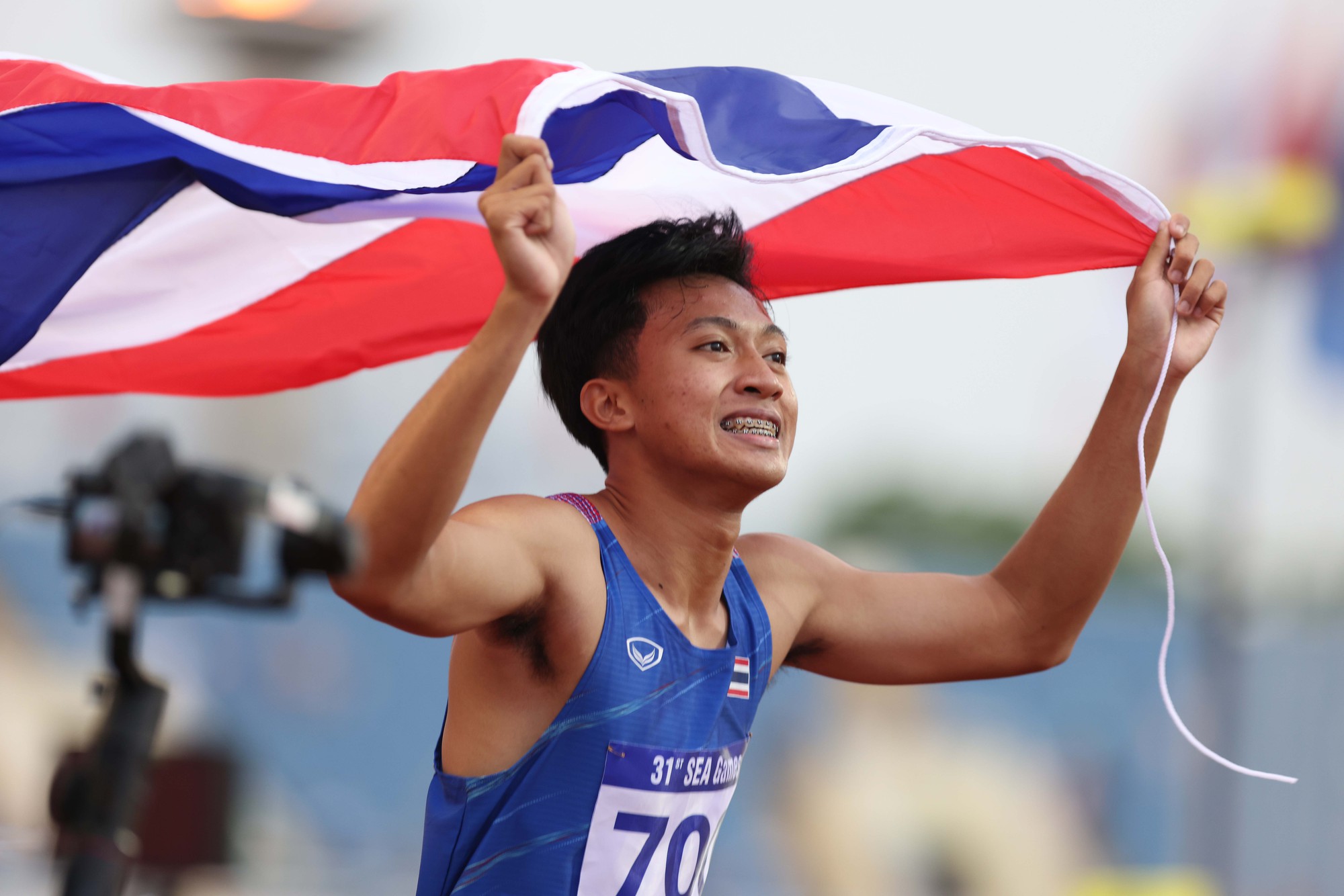 Thần đồng điền kinh Thái Lan "khoe" tốc độ kinh ngạc tại SEA Games 31