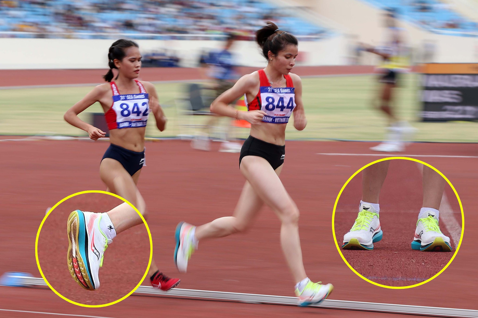 Cận cảnh đôi giày tai hại khiến Lò Thị Thanh bị tước HCB SEA Games 31