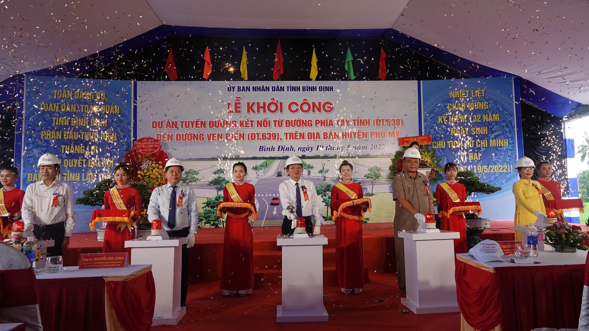 B&igrave;nh Định khởi c&ocirc;ng tuyến đường 700 tỉ đồng kết nối Quốc lộ 1 ra biển - Ảnh 1.