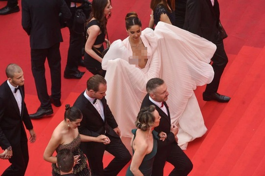 Cận cảnh &ldquo;hớ h&ecirc;nh&rdquo; tr&ecirc;n thảm đỏ Cannes 2022 - Ảnh 4.