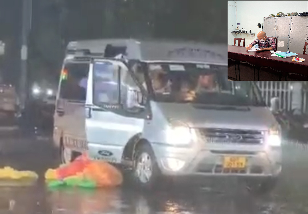 Tước giấy phép tài xế vụ nhóm du khách vứt áo mưa giữa đường ở Phú Quốc