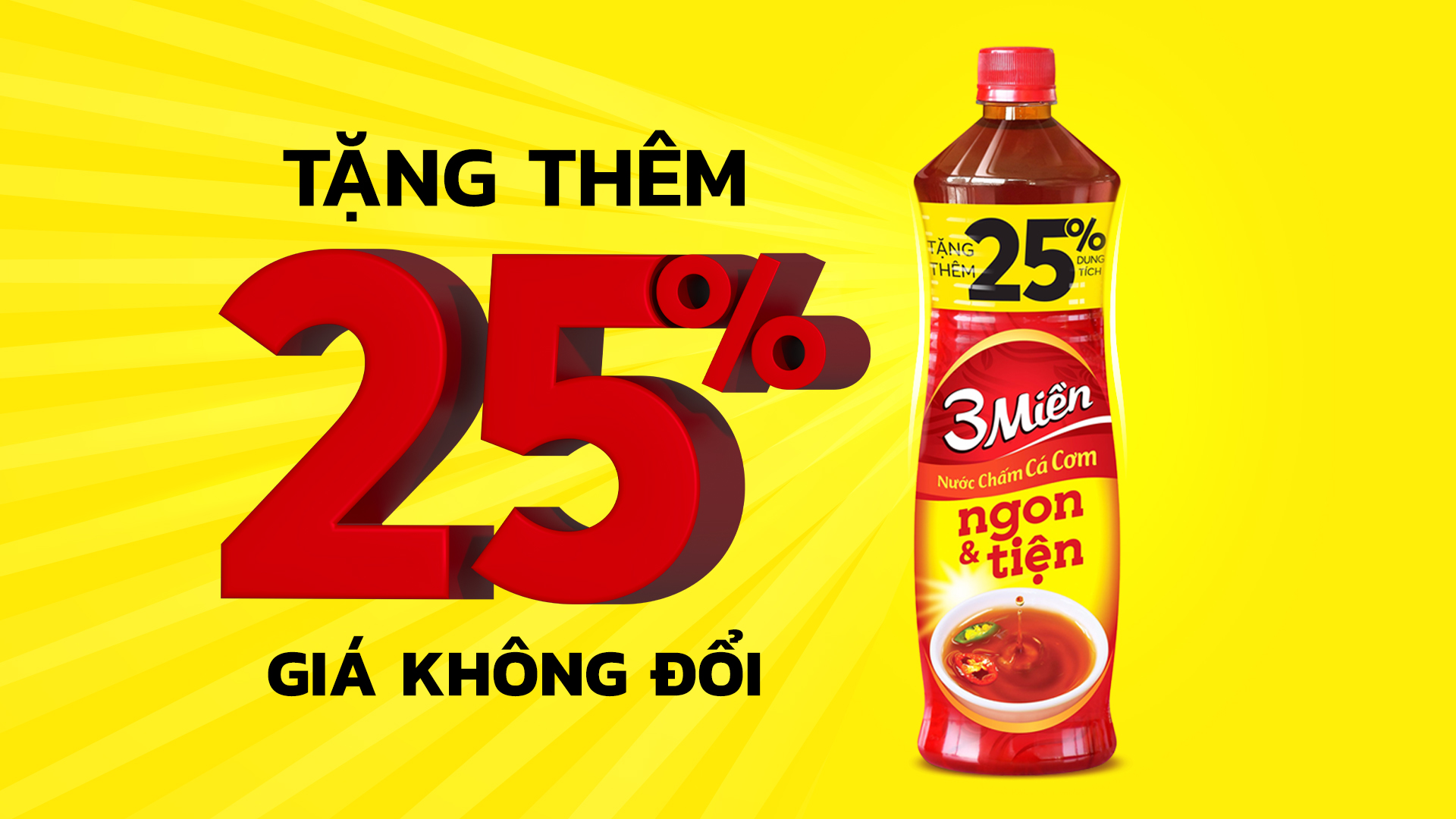 ​​Nước chấm c&aacute; cơm 3 Miền tặng th&ecirc;m 25% dung t&iacute;ch tri &acirc;n người ti&ecirc;u d&ugrave;ng - Ảnh 1.