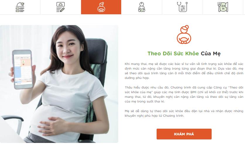 Triển khai phần mềm thực đơn dinh dưỡng cho mẹ v&agrave; b&eacute; - Ảnh 4.