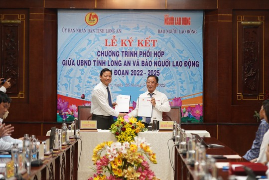 B&aacute;o Người Lao Động k&yacute; kết phối hợp với UBND tỉnh Long An giai đoạn 2022-2025 - Ảnh 7.