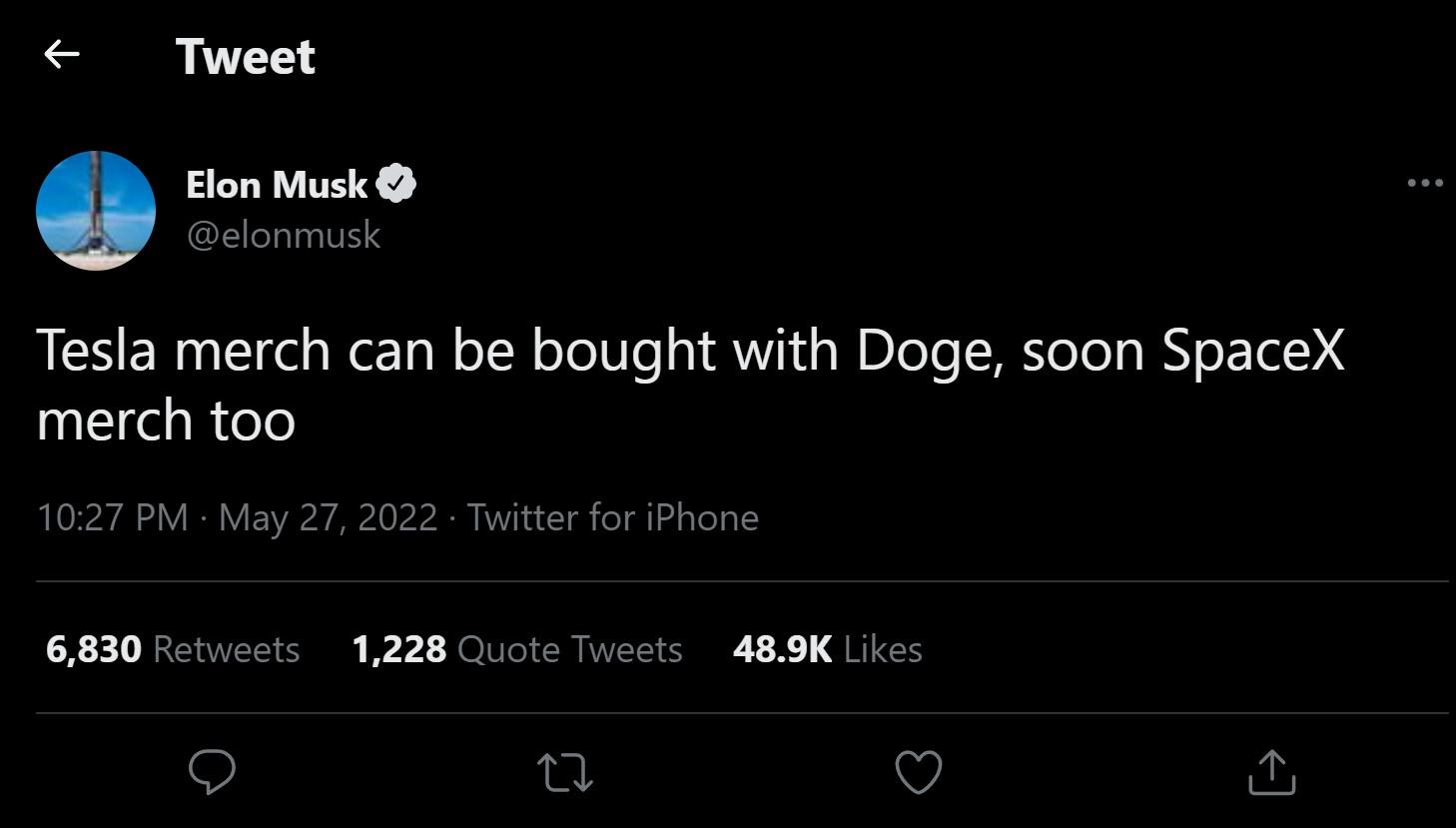Elon Musk l&agrave;m điều bất ngờ khiến gi&aacute; đồng Dogecoin tăng vọt - Ảnh 1.