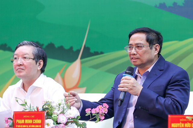 Thủ tướng Phạm Minh Chính đối thoại với nông dân Việt Nam tại Sơn La