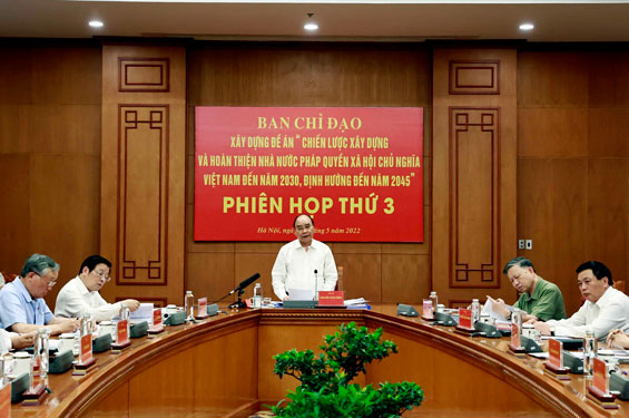 Chủ tịch nước chủ trì họp cải cách, hoàn thiện bộ máy Nhà nước